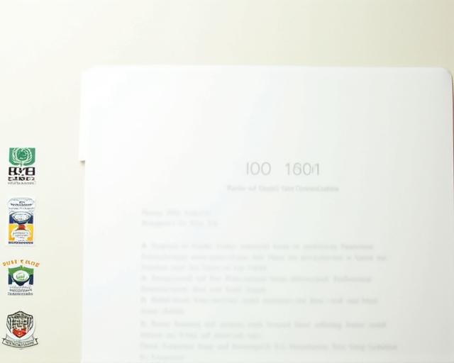 ISO 9001認証の証明書と品質保証マーク