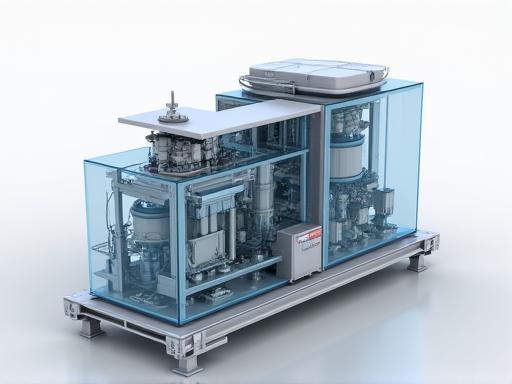 カスタム設計された産業機械の3D CADモデル