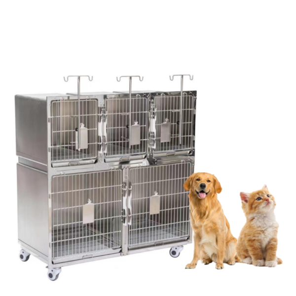 5 door vet hospital cage