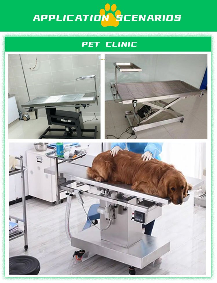 V type operating table for animals