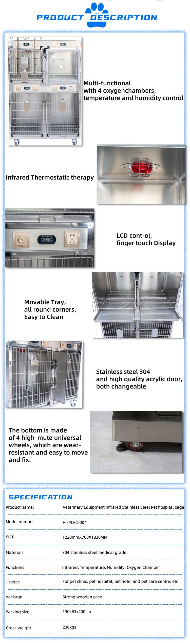 icu cage detail